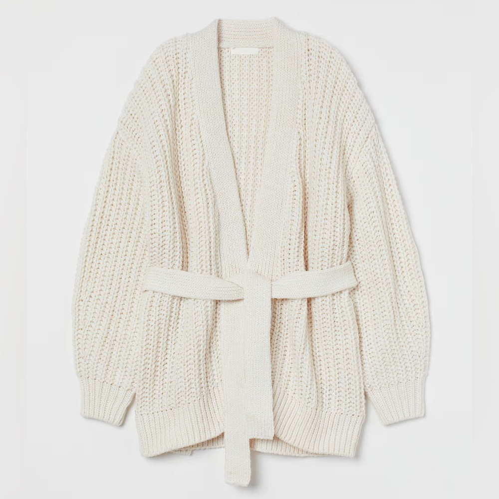 H&M Cardigan with Tie Belt